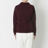 NARU/タスマニアラムウールボトルネックニット